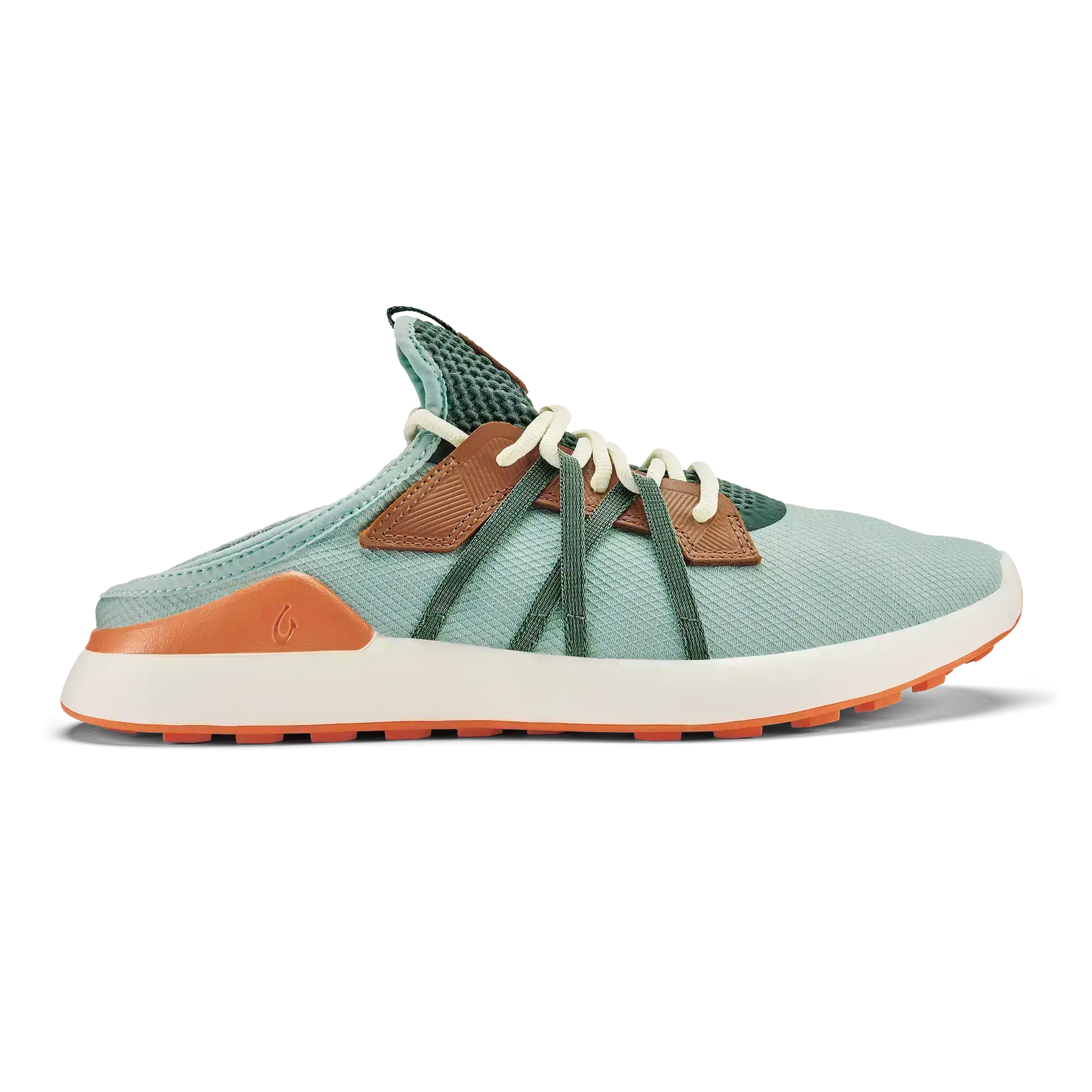 Manele Men's Breathable Golf Shoes - Pale Moss / Molten Orange - Image 4