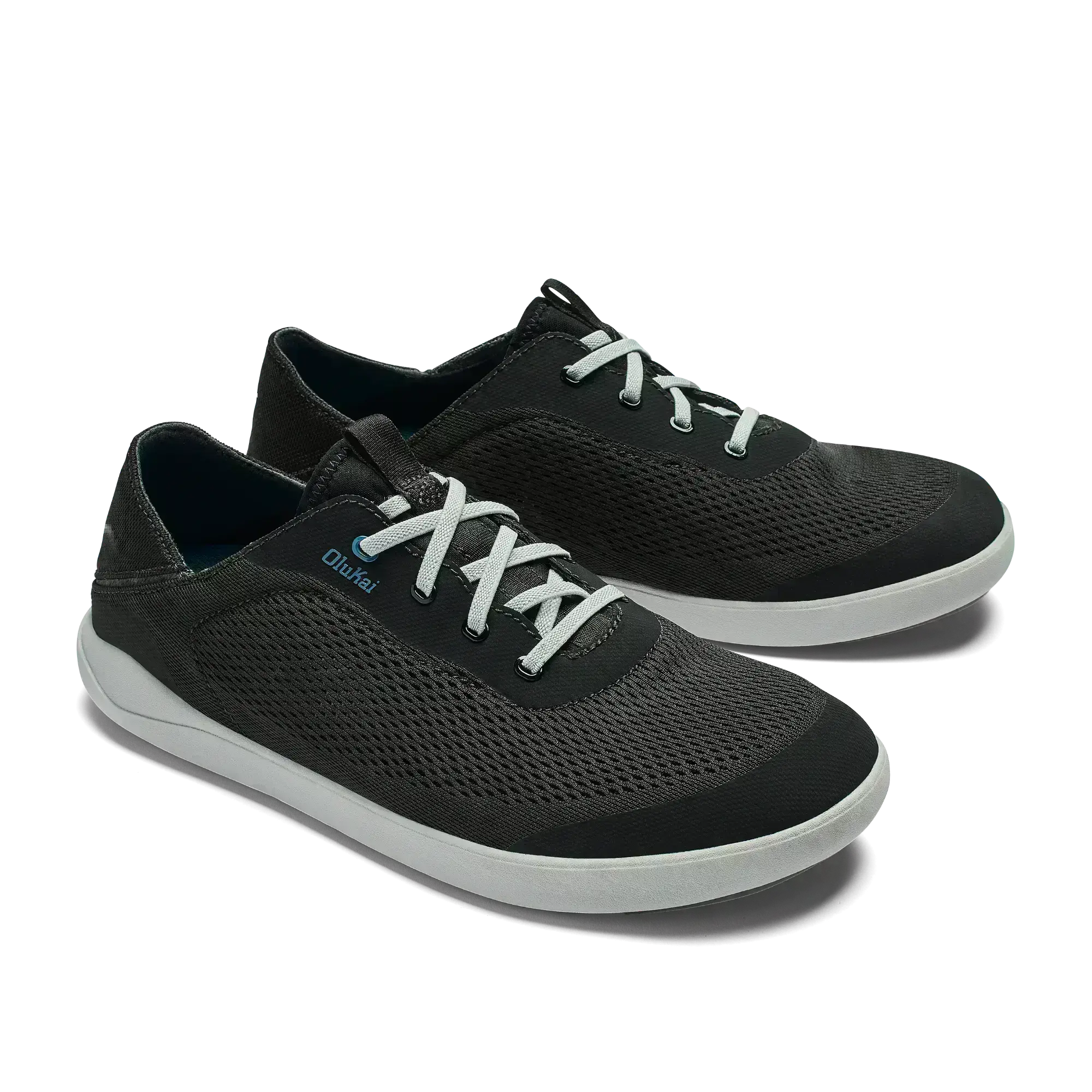 Moku Pae Men's Boat Shoes - Black / Blue Coral - Image 5