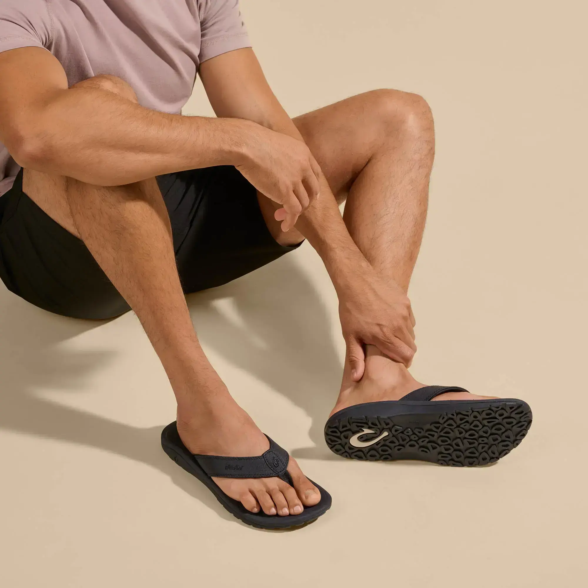 'Ohana Men's Best Selling Beach Sandals - Black - Image 5