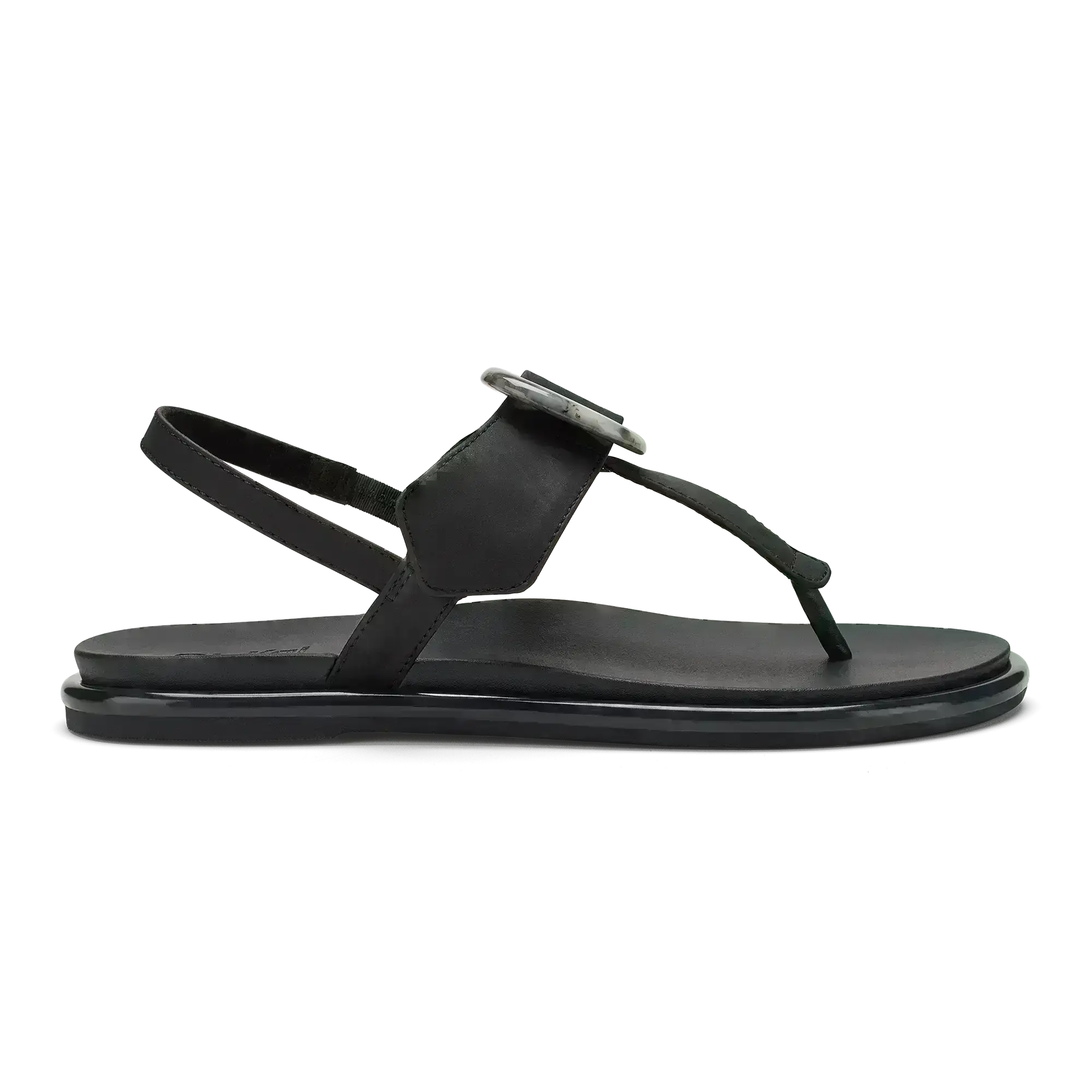 La'i T-Bar Women's Strappy Sandals - Lava Rock