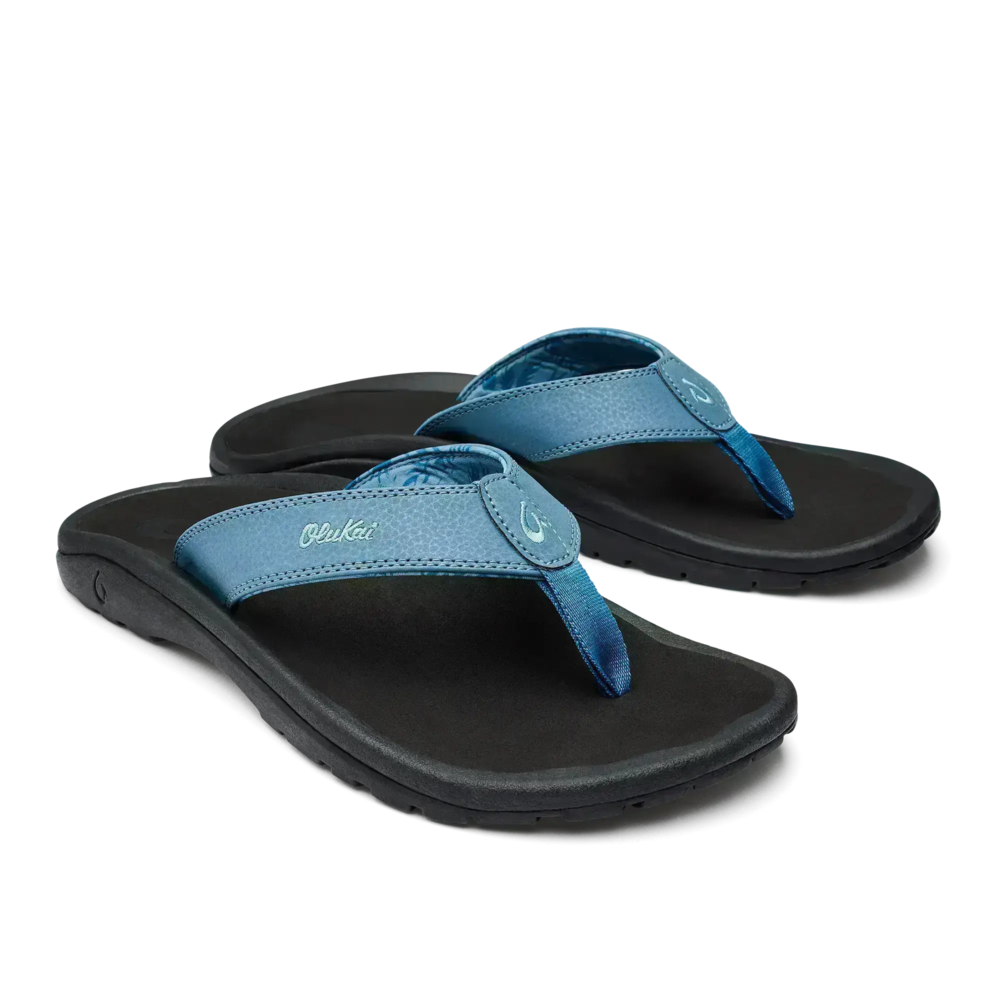 'Ohana Men's Beach Sandals - Vintage Blue / Black - Image 3