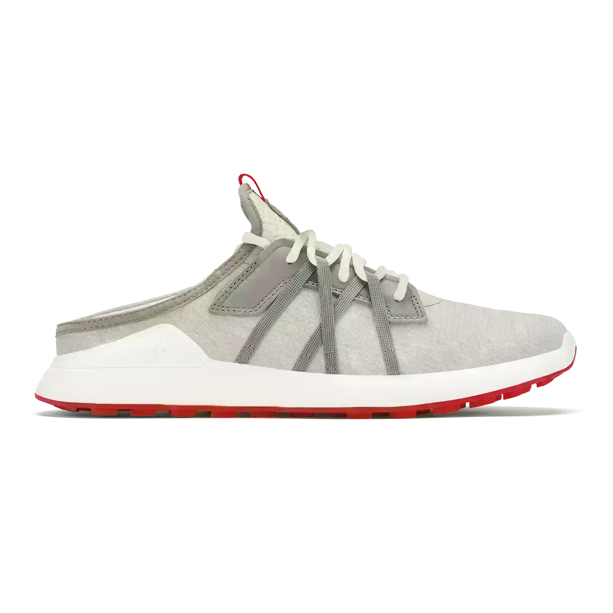 Manele Men's Breathable Golf Shoes - Sterling / Bright Red - Image 3