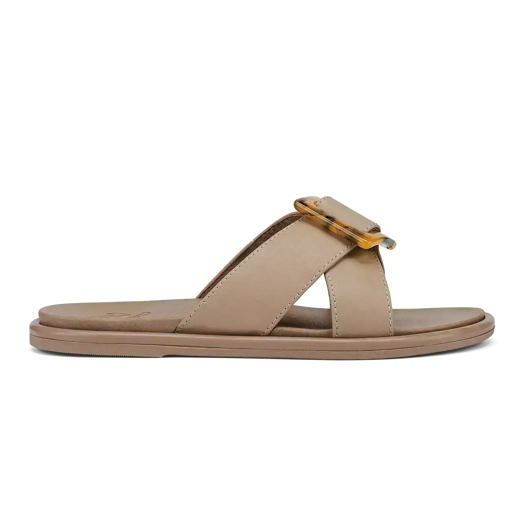 La'i Slide Women's Slide Beach Sandals - Taupe