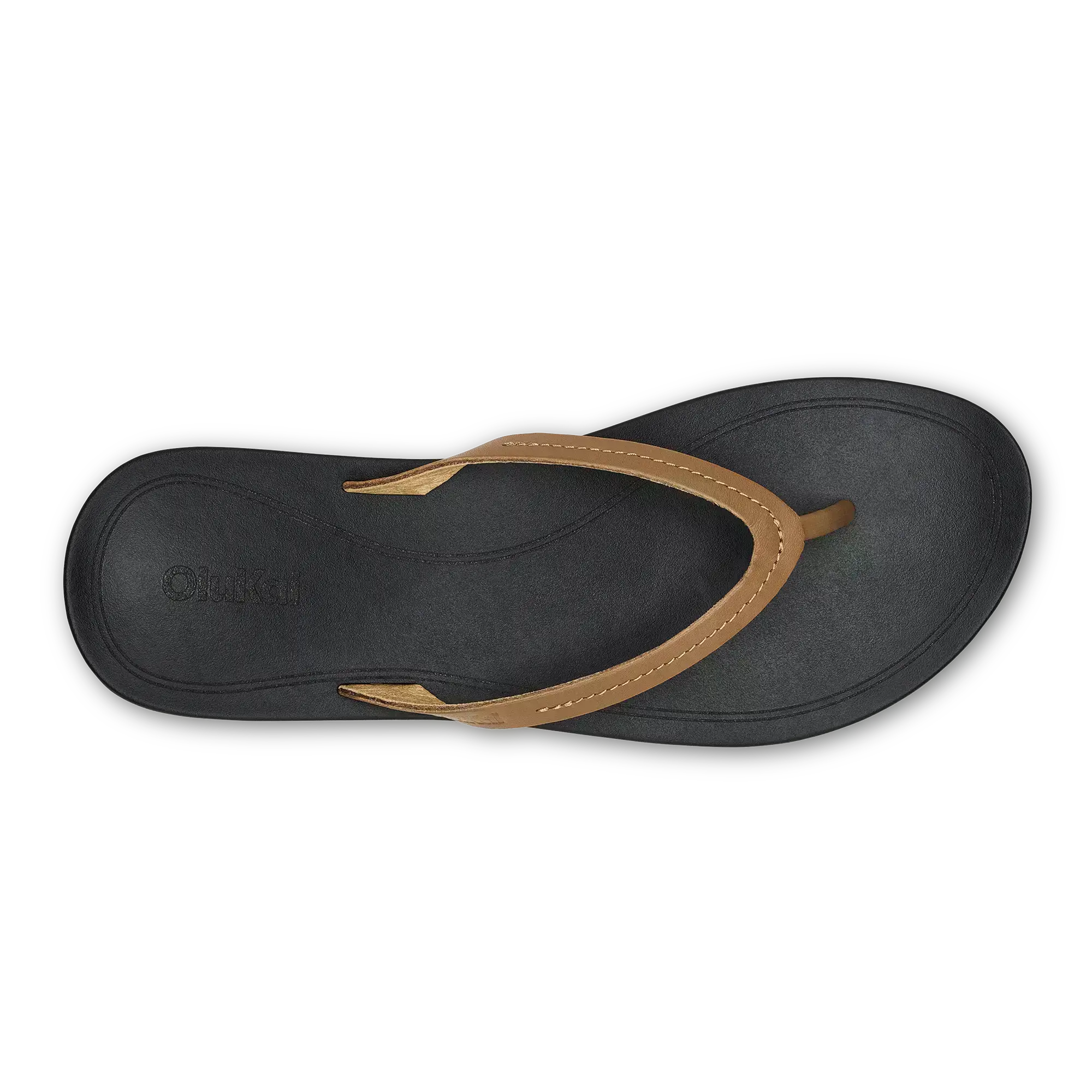 Lalahi Women's Leather Sandals - Tan / Lava Rock - Image 7