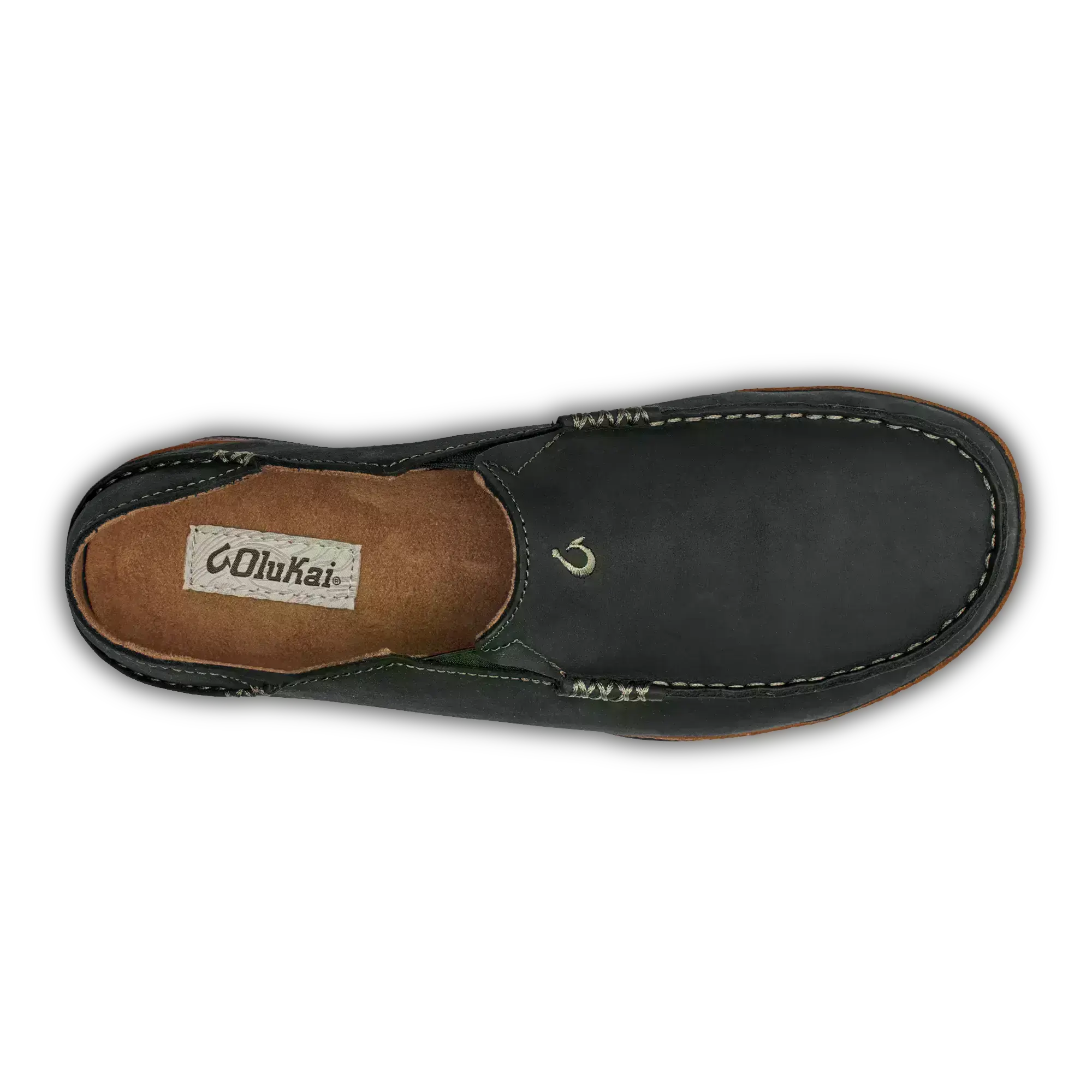 Molo Men's Leather Slip On Shoes - Black / Toffee - Image 5