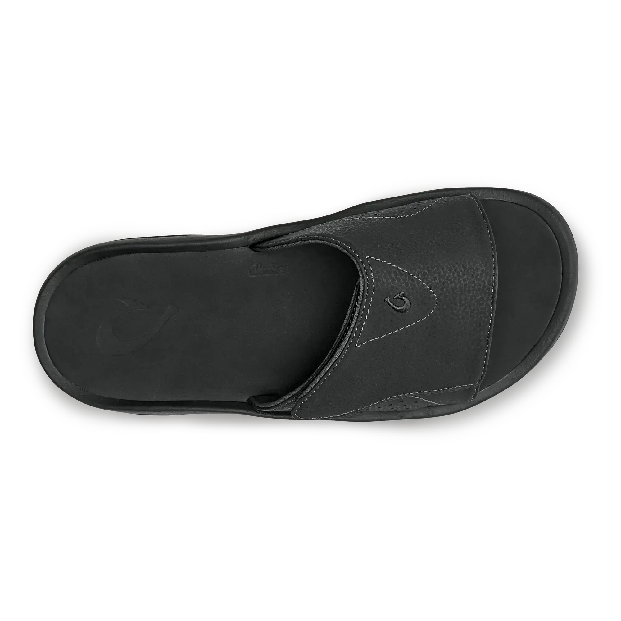 Nalu Slide Men's Beach Slide Sandals - Black - Image 7
