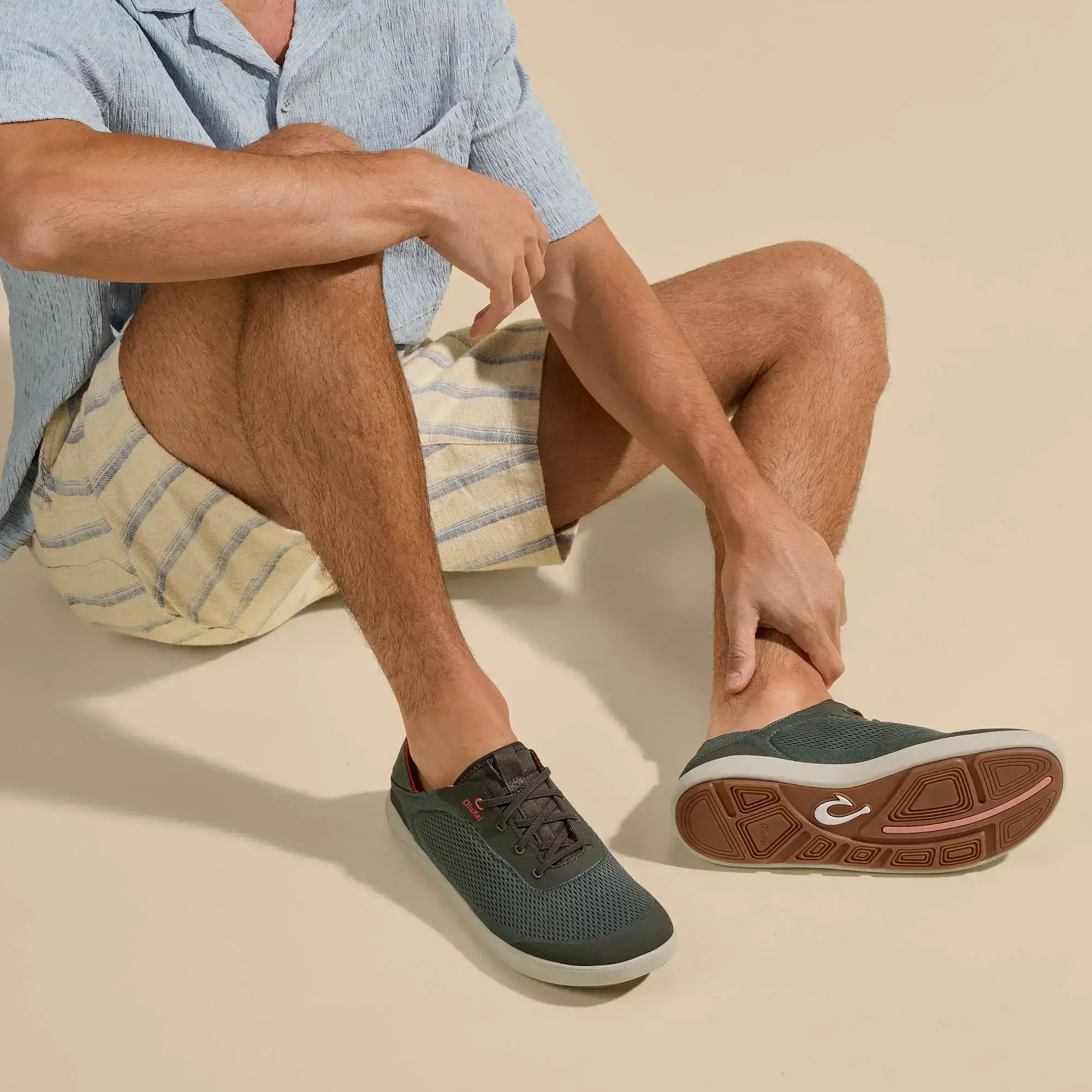 Moku Pae Men's Boat Shoes - Island Salt / Koi - Image 2