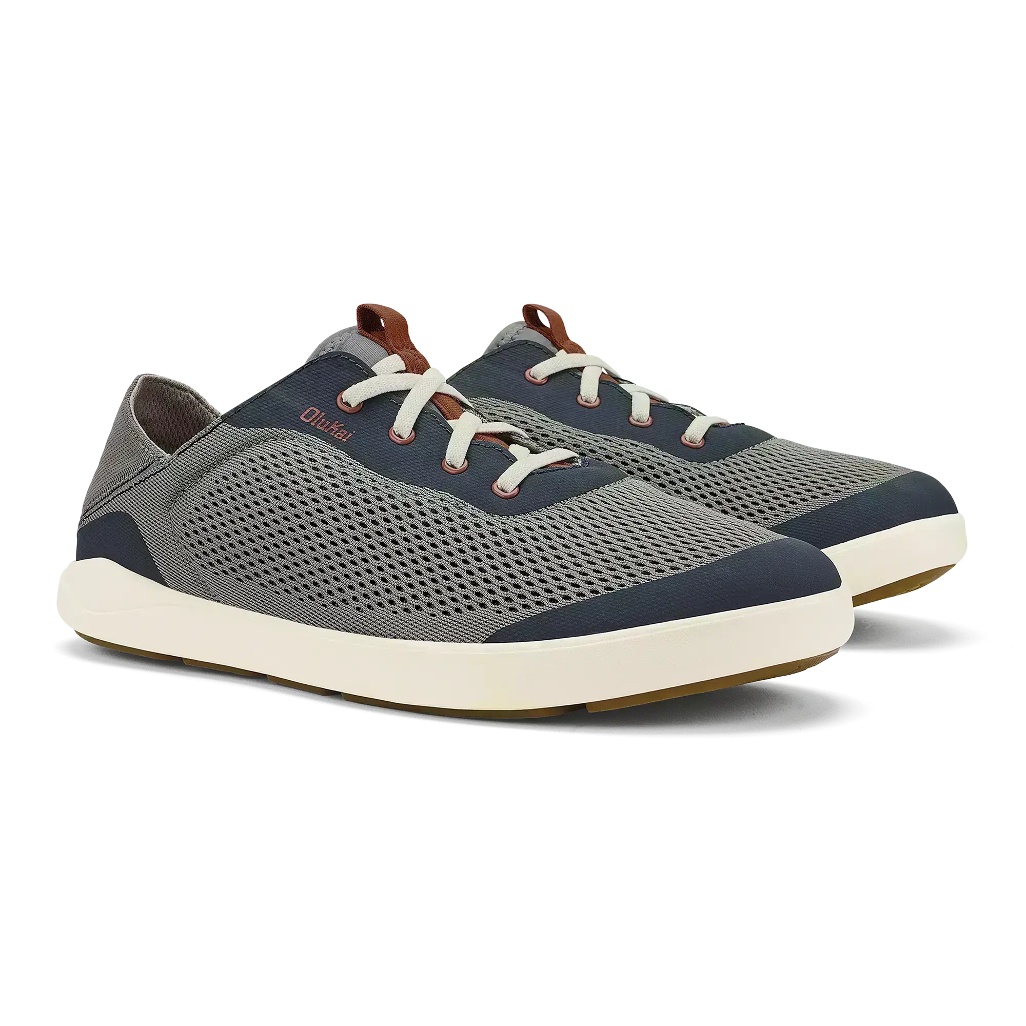 Moku Pae Men's Boat Shoes - Ash / Trench Blue - Image 4