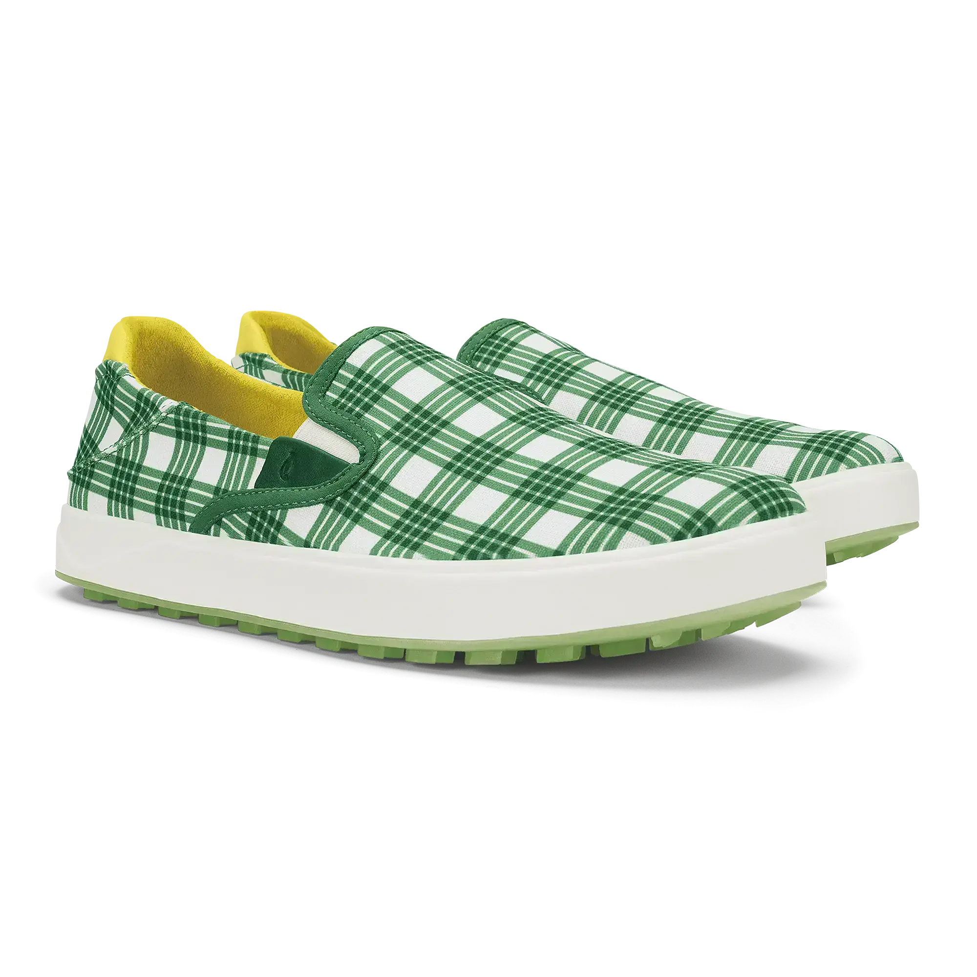 Wai'alae Slip On Men's Golf Shoes - Medium Green / Bright White - Image 5