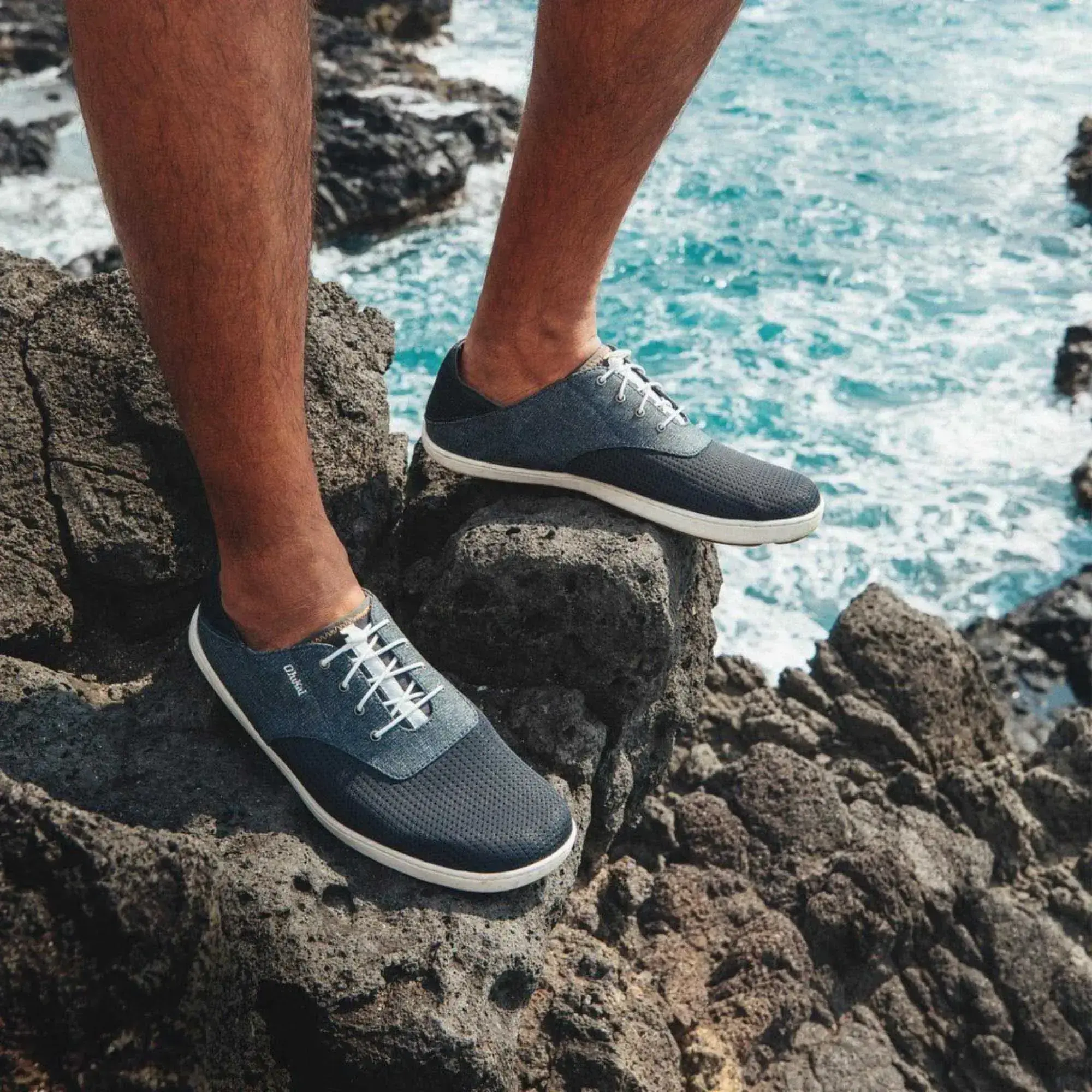Nohea Moku Men's Boat Shoes - Dark Shadow - Image 4